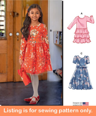 SEWING PATTERN Sew Girls Clothes Clothing Formal Party Dress Christmas Teen  8251 | eBay
