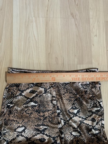 "Pantaloni da donna Shein taglia 6 nuovi senza etichette stampa serpente pantaloni leggeri Inseam 32"" - Foto 2 di 6