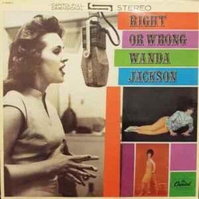Wanda Jackson Right Or Wrong Capitol Vinyl LP