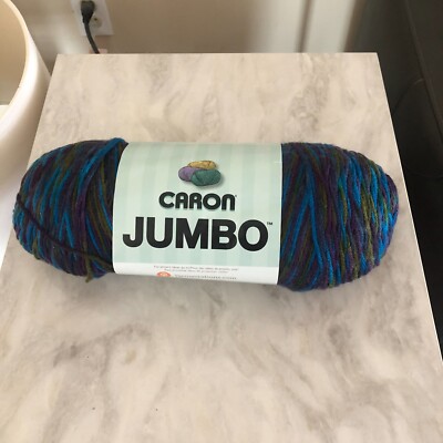 Caron Jumbo Yarn 12 OZ 340 Grams 595 Yards - PEACOCK-  NEW - READ BELOW