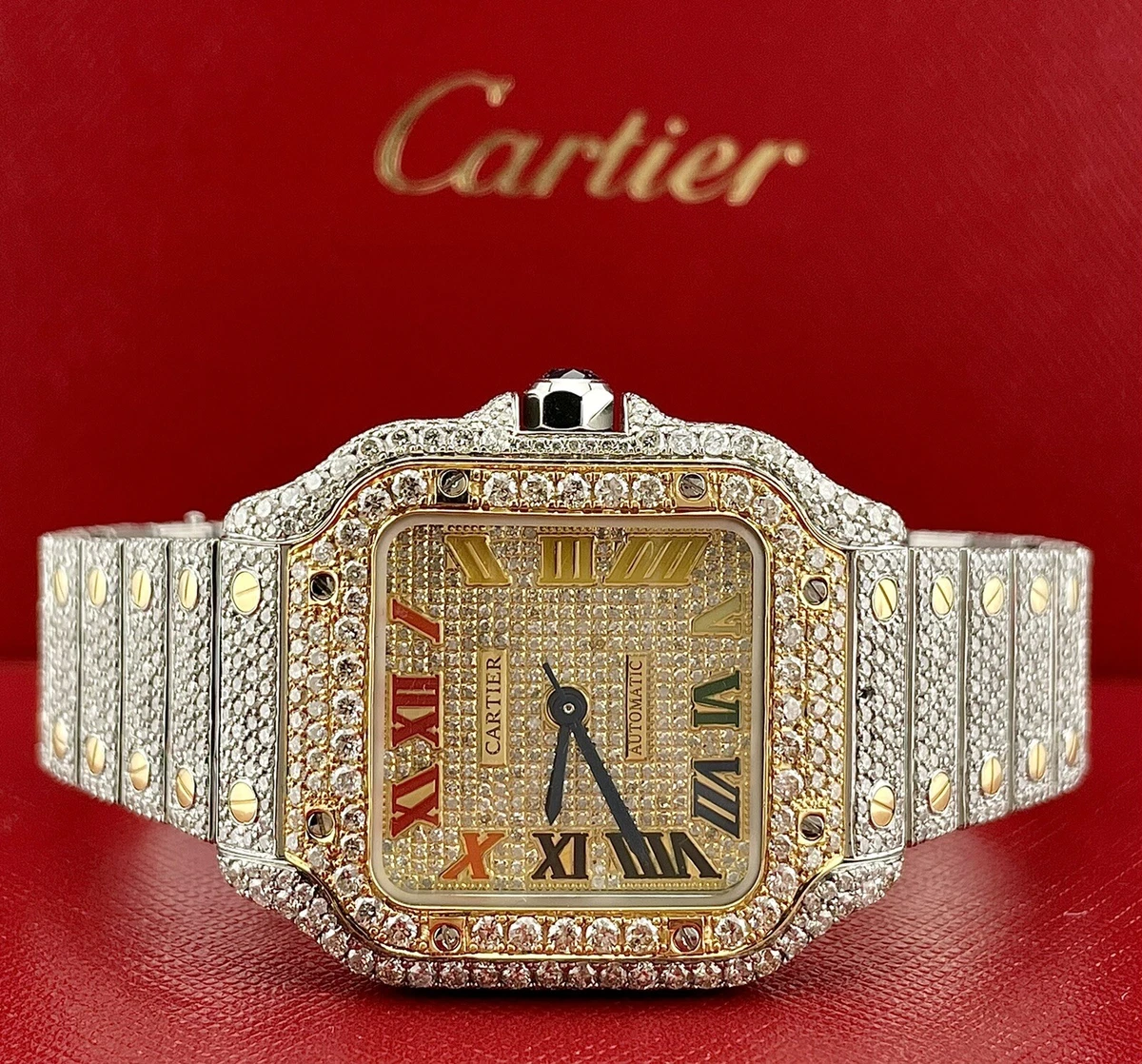 Iced Nail Bracelet - 18k Gold [Cartier Style]