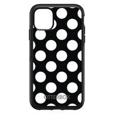 OtterBox Symmetry for Apple iPhone Pick Model - White  Black Polka Dots