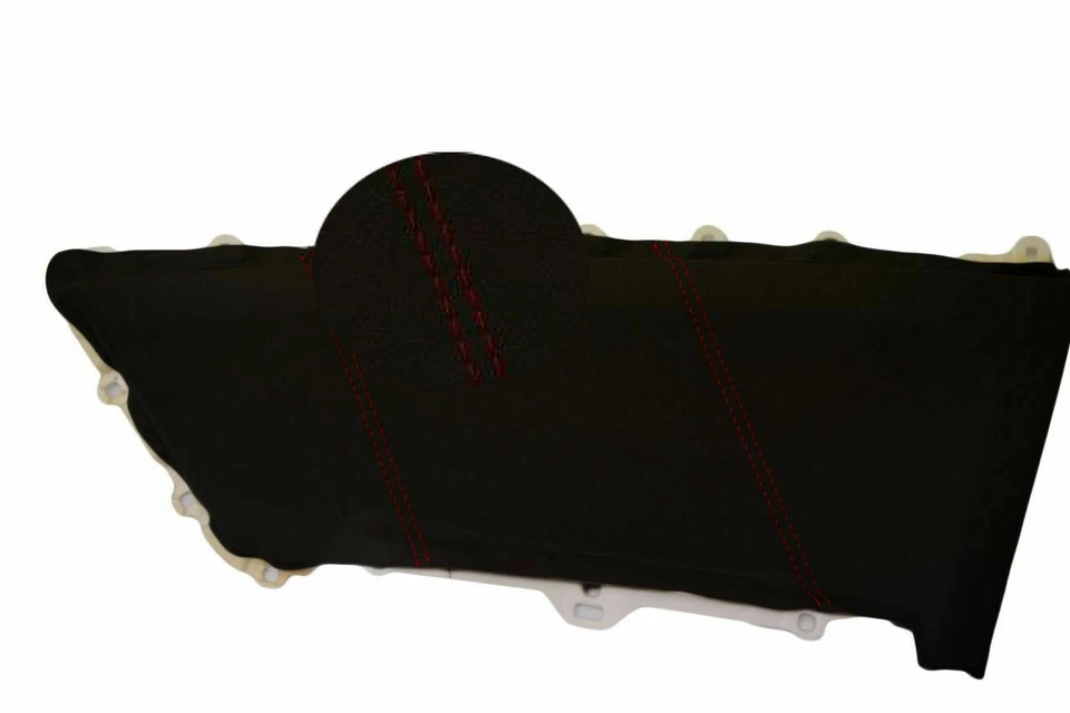 Подходит для Honda Civic Coupe 2012-2015 годов выпуска чехол-вставка из ПВХ кожи дверная панель красный шов - Изображение 4 из 4