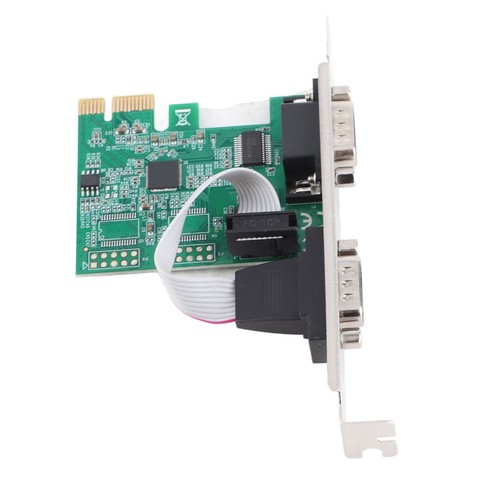 New PCIE Serial Card Minus40 To 85℃ 2 Port PCI Express X1 To DB9 COM RS232 Conve - Photo 2/12