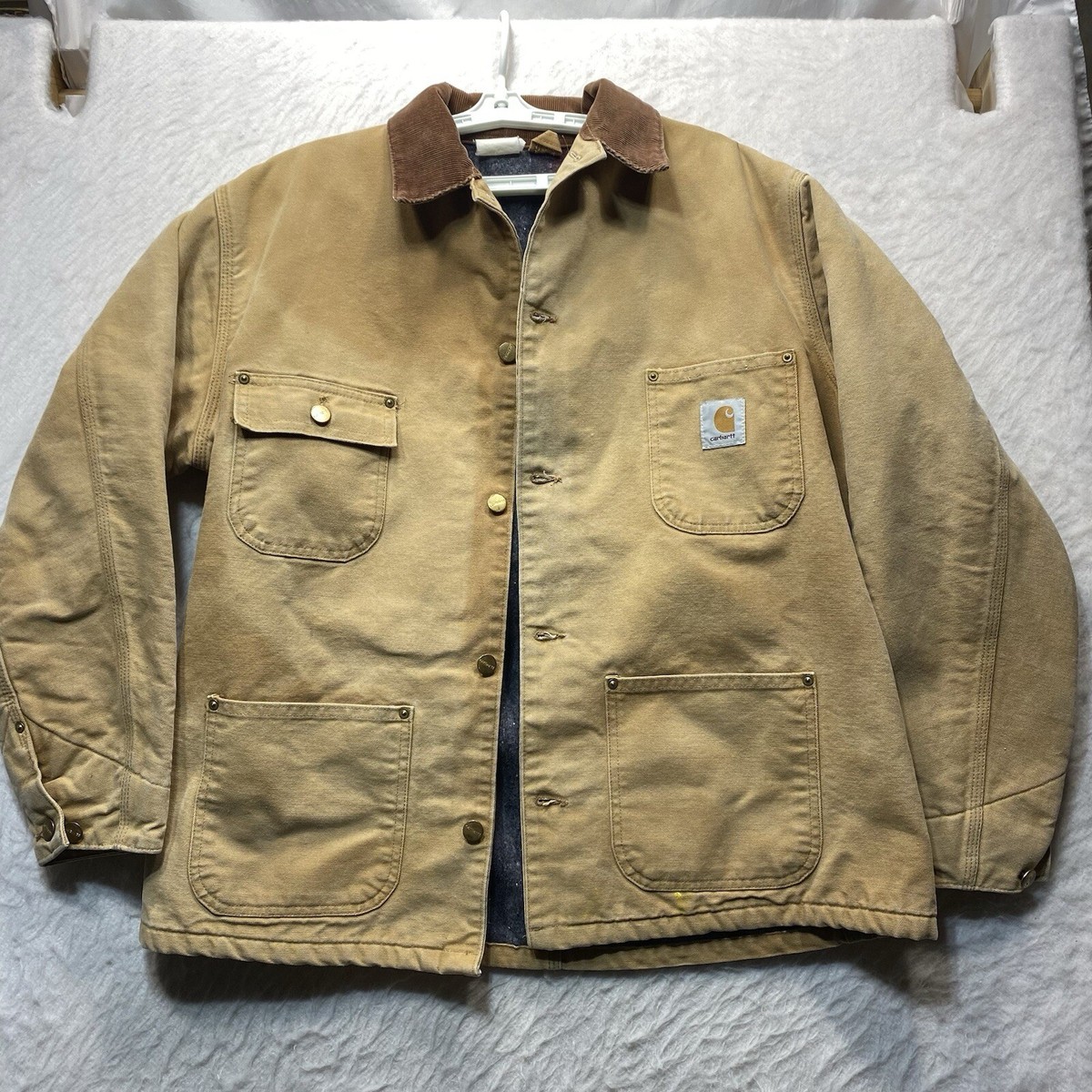 Vintage Carhartt Blanket Lined Barn Jacket Chore Union Made