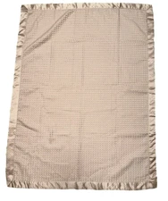 Carters Mauve Pink Thermal Waffle Weave Baby Crib Blanket Satin Trim 40x30