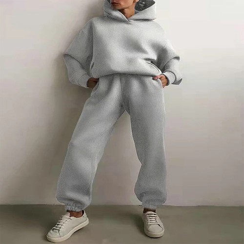 2 Piece Sets Tracksuit Pant Suits Sweatshirts Jogging Pant Outfits Sweatpants - Picture 35 of 38