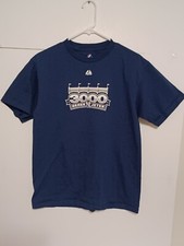 Derek Jeter Blue T Shirt Size Youth XL 3000 Hits MLB New York Yankees