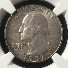 1957 25C Washington Quarter Dollar  NGC MS67 3689353-032                Q-392