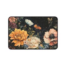 Floral Desk Mat, Large Mouse Pad, Anti-Slip, Workspace Gifts, Home
