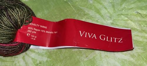 Feza Yarn Viva Glitz Red/Green & Pink Multi Metalic Yarn 1 Hank 100g - Picture 3 of 4