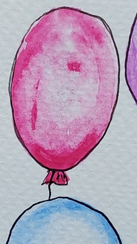 Conjunto de Globo Pintura Acuarela Original Regalo para Ella y Bebé Hecho a Mano ÚNICO EN SU CLASE - Imagen 15 de 21