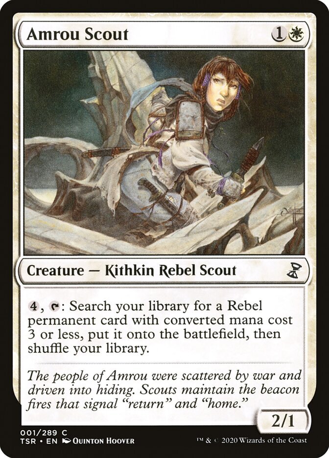 Amrou Scout Foil (001) Time Spiral Remastered TSR MTG Magic