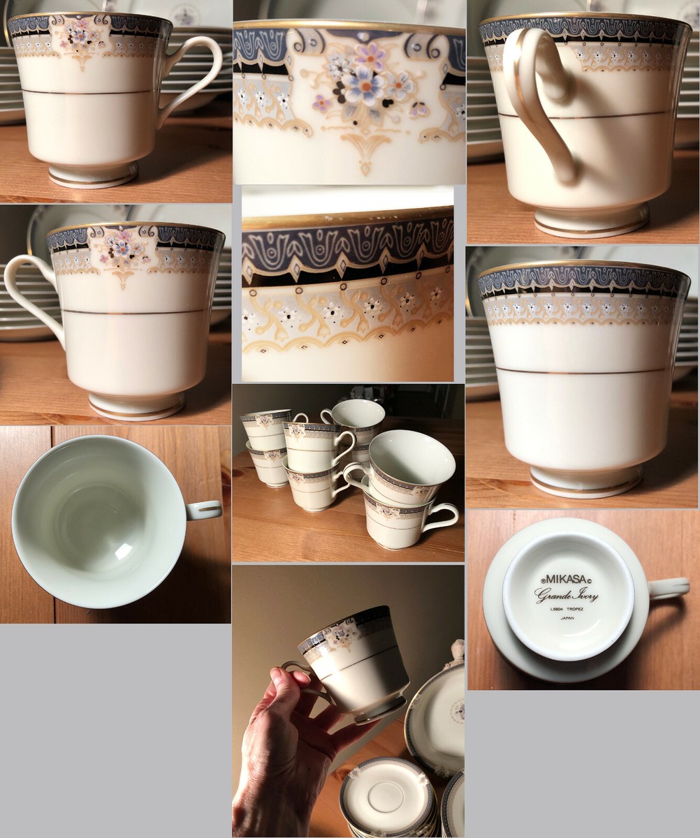 36p vintage mikasa grande ivory tropez japan ceramic