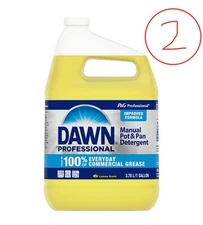 Dawn Professional Manual Pot & Pan Detergent Lemon Scent ( 1 Gallon, 2 Ct. )