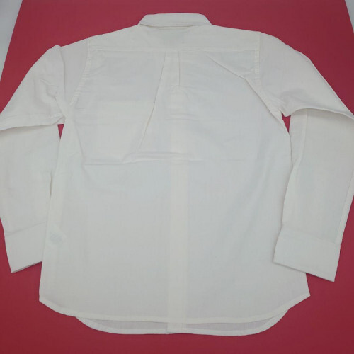 ストゥディオダルチザン 長袖シャツ ホワイトS 5693 Studio D'ARTISAN 5693 Long Sleeve Chambray Shirt in WH