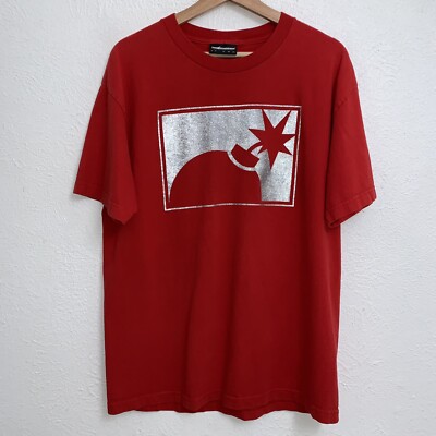 The Hundreds Adam Bomb 3M Tee Red T-Shirt Double Sides Short Sleeve Large