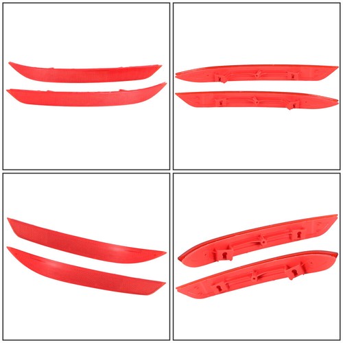 Red Rear Bumper Reflector Set Left+Right 2PCS Fit For 2016-2017 Honda Accord - Foto 2 di 11