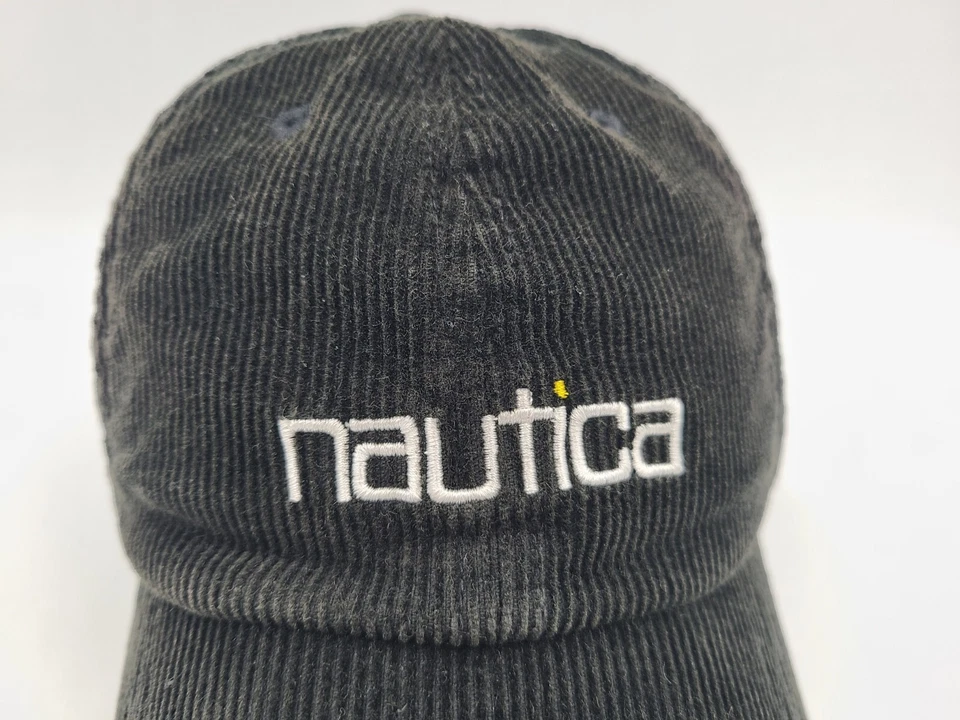 De colección Nautica Pana Correa Ajustable Sombrero Gorra Vela Papá Hombres Mujeres Negro Foto 4 de 4