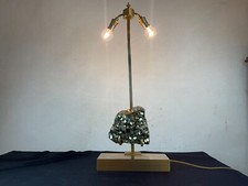 1970 POSTMODERNIST SHABBY-CHIC SPACE-AGE PYRITE LAMP Maison Charles Jansen