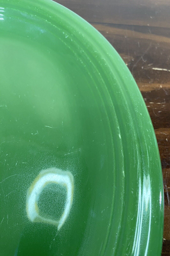 Vintage FIESTAWARE Genuine Fiesta Forest Green 12” Oval Serving Platter GUC - Picture 6 of 15
