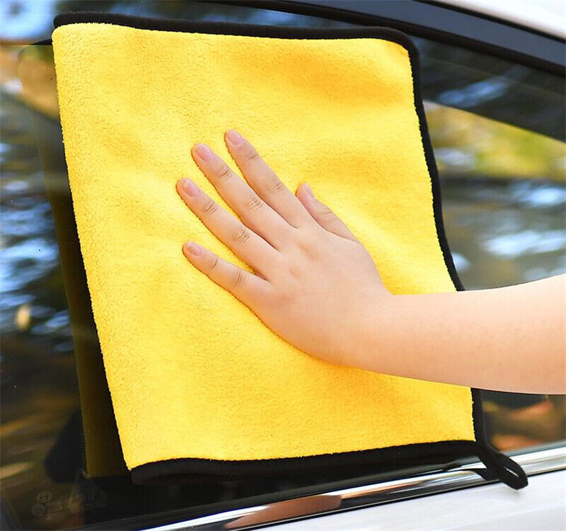 30*30cm Car Wash Microfiber Towel Cleaning Drying Cloth Hemming