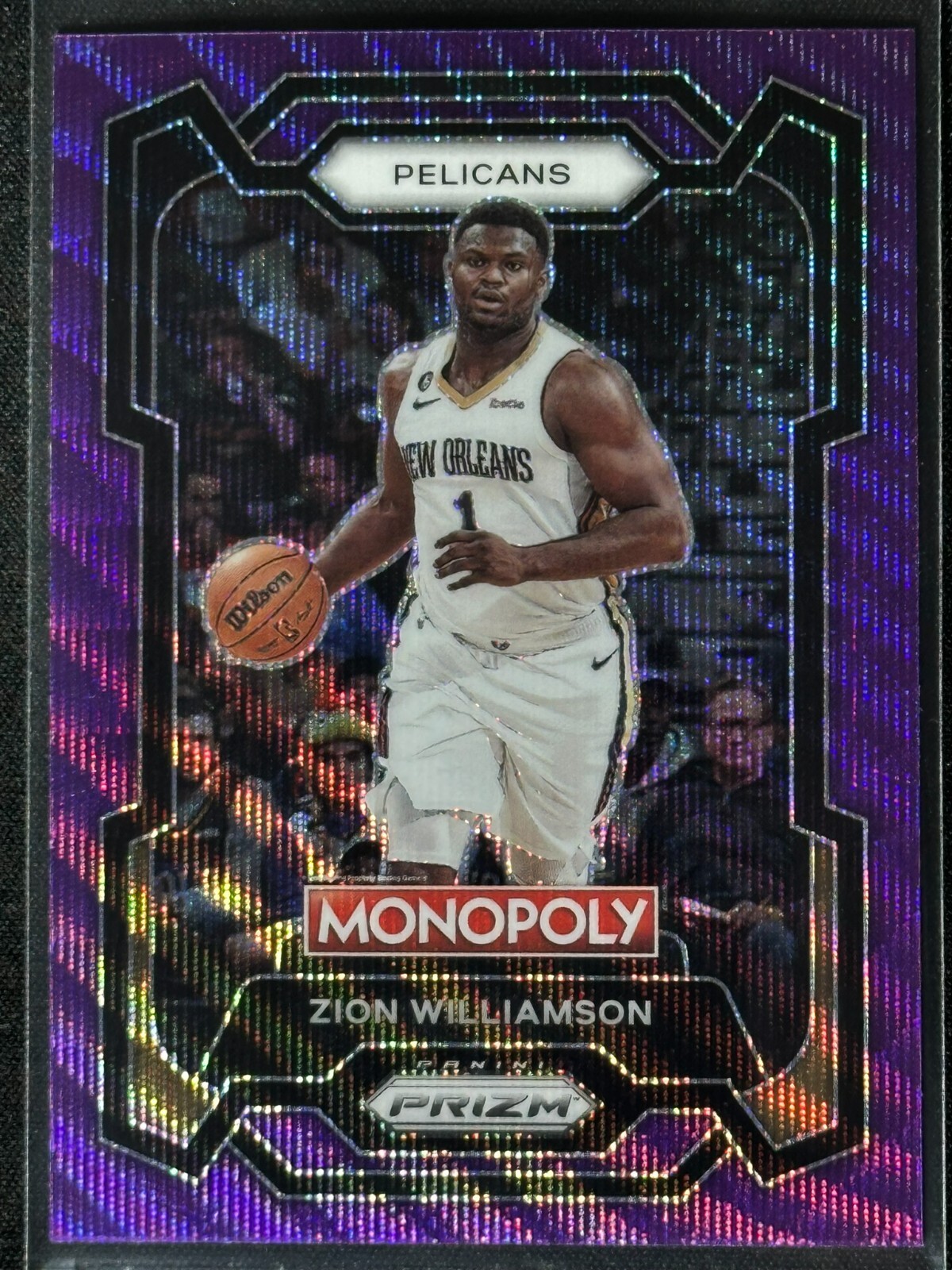 2023 Panini Prizm Monopoly Purple Wave Zion Williamson #55 Pelicans SP