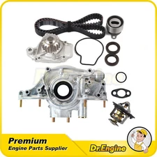 Timing Belt Kit Oil Water Pump w/ Thermostat Fit Honda Civic CRX 1.5L