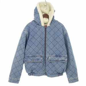 supreme quilted denim pilot jacket