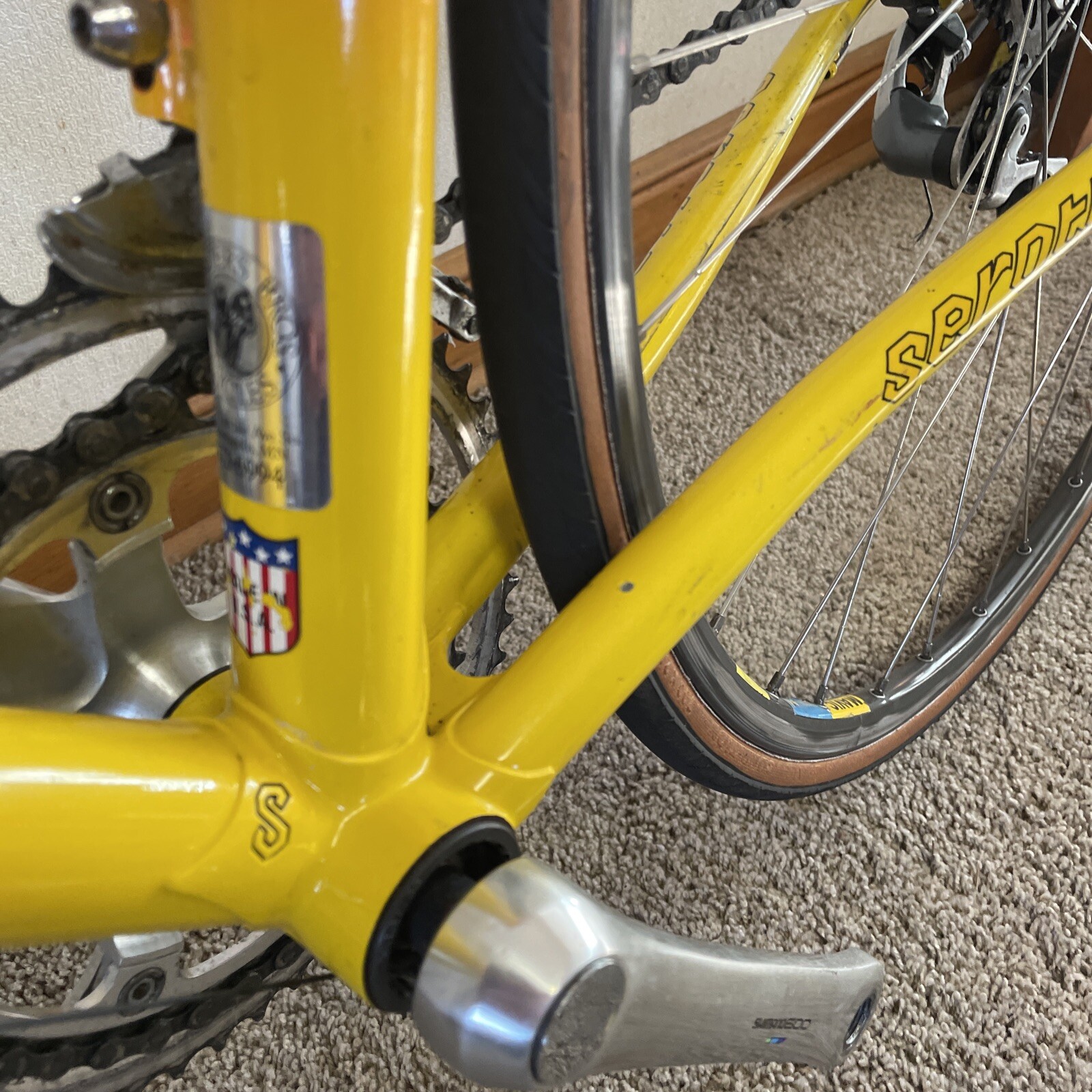VINTAGE 1992 SEROTTA COLORADO LT Tange Prestige STEEL ROAD BIKE 55cm Shimano 600 - Picture 11 of 12