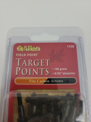 12 Allen Archery 100 Grain Feild Points 9/32" Diameter Carbon Arrows 1438 - New - Picture 6 of 6