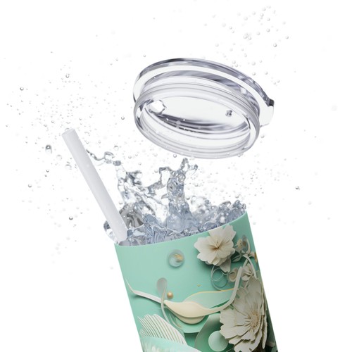 Elegante Vaso de Peces Koi, Taza de Viaje Diseño Acuático Floral, - Imagen 65 de 74