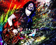 Dave Grohl Art Print, Foo Fighters Canvas, Foo Fighters Poster