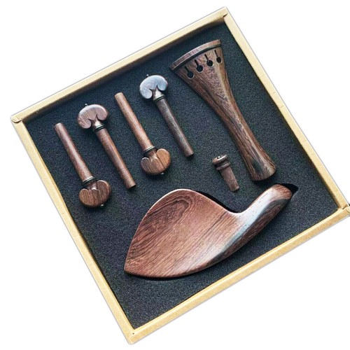 Cola avanzado 4/4 para violín madera de rosa color oscuro clavija extremo - Imagen 3 de 3