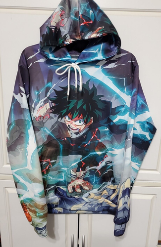My Hero Academia Hoodie Izuku Cosplay Sweatshirt Pullover Unisex 2XL R-29