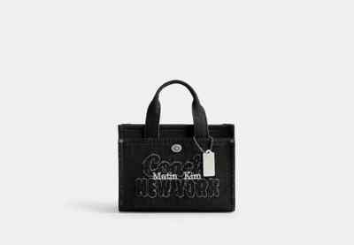 COACH MATIN KIM コラボ カーゴ トートバッグ CAZ29 COACH [COACH × MATIN KIM] Cargo Tote Bag 26 Black CAZ29