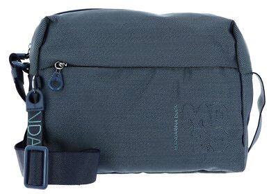 MANDARINA DUCK MD20 Medium Zip Crossover Umhängetasche Tasche Blue Wing petrol