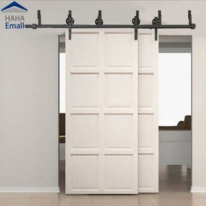 4 18 Rustic Bypass Sliding Barn Door Hardware Double Track Big