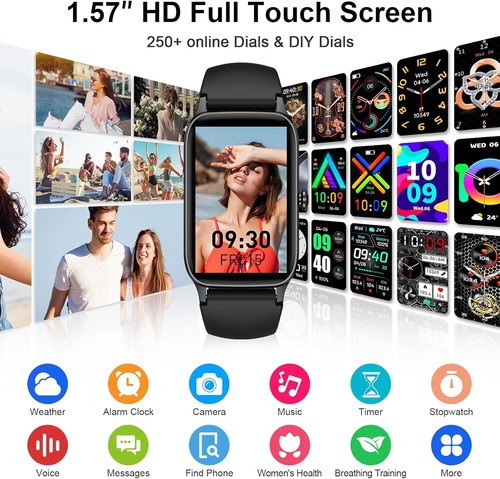 Smart Watch (Answer/Make Call), 2025 New Fitness Tracker for Men Women 1.57” HD - Picture 3 of 11