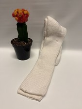 VTG Socks Mid Calf Crew Athletic VTG White 22" 80s 90s NOS Acrylic 9-11 Thick