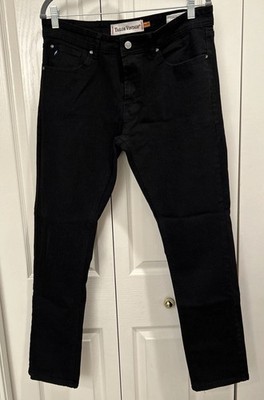 Tailor Vintage Canaan Slim Fit Pants Mens 34x32 Black Comfort Stretch Waist