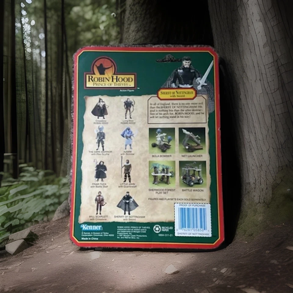 Figura de colección 1991 Robin Hood Príncipe de los Ladrones Sheriff de Nottingham 5 pulgadas nuevo en paquete Foto 2 de 4