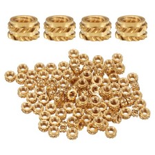 M2 Threaded Inserts Brass Heat Set Insert M2x2mm OD 3.5mm Knurled Nuts,50Pcs