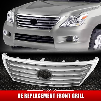 Lexus グリル クロームメタル製 For 08-10 Lexus LX570 OE Style Chrome Front Bumper Grille w