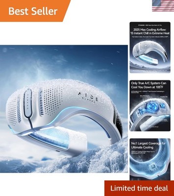 LITE Plus 2025 Max Cooling Airflow Neck Air Conditioner, Ultimate Immersive