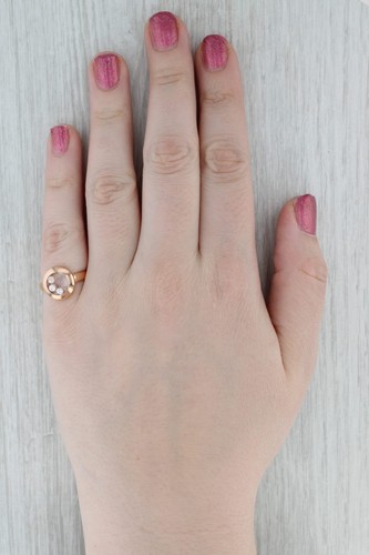 Chopard Happy Curvas Anillo con Diamante 18k Oro Rosa 829562-5009 Tamaño 6.5 53 - Imagen 9 de 12