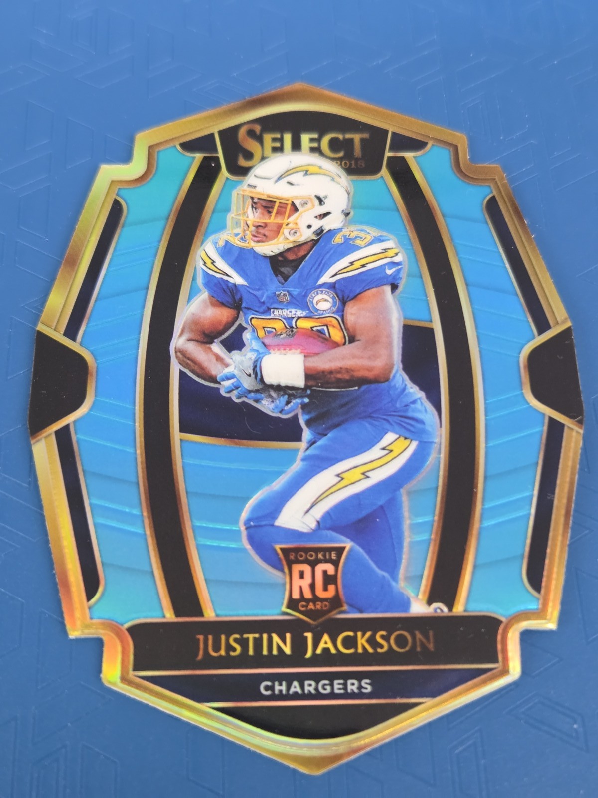 Justin Jackson Panini Select #157 Die-Cut Light Blue