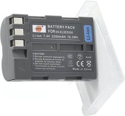 DSTE EN-EL3E/D300 (2200 mAh/7,4 V) Li-Ion Akku