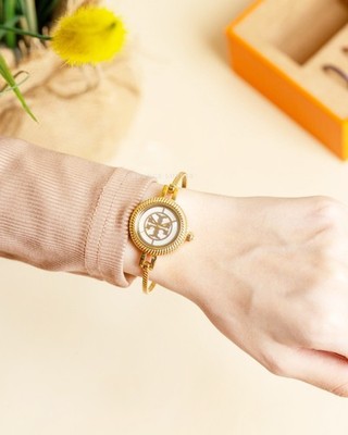 Tory Burch Reva Small Gold Bangle Watch Gift Set