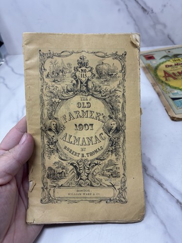6 Antique Almanacs From 1855-1910 Ayer’s Farmers’ Dr. Miles Centennial Etc - Foto 14 di 19